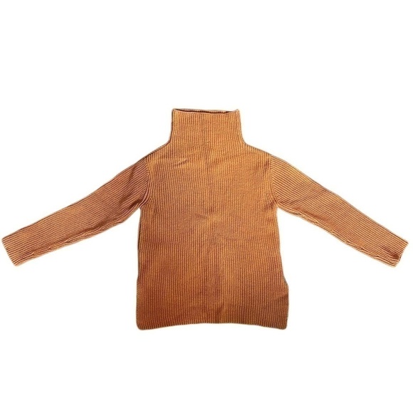 Paper Label  Organic Cotton Fall Sweater - Burnt Orange - Size Small - Picture 2 of 6